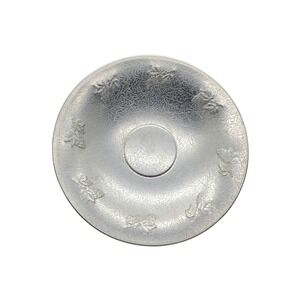 West Bend Vintage Hammered Aluminum Grape Leaf Serving Bowl Mid Century 13.5"